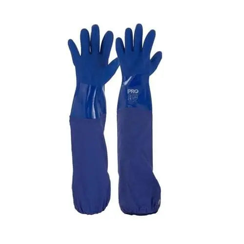 Pro Choice 60cm Blue Pvc Gloves X12 - PVC60 PPE Pro Choice